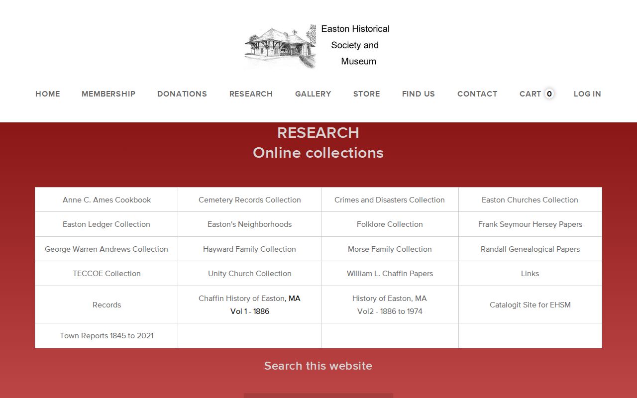Easton city directory companion collections at the Easton Historical Society