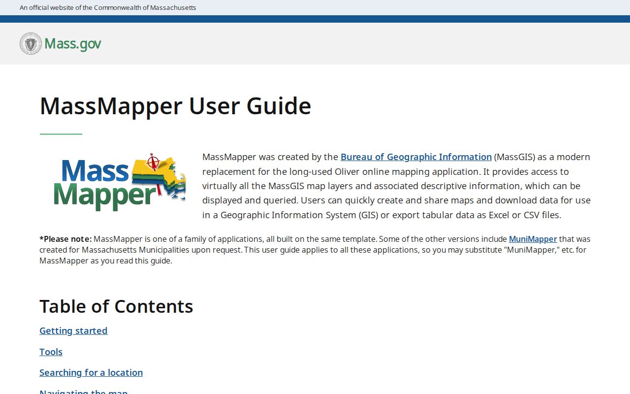 Easton ZIP code directory MassGIS map search reference